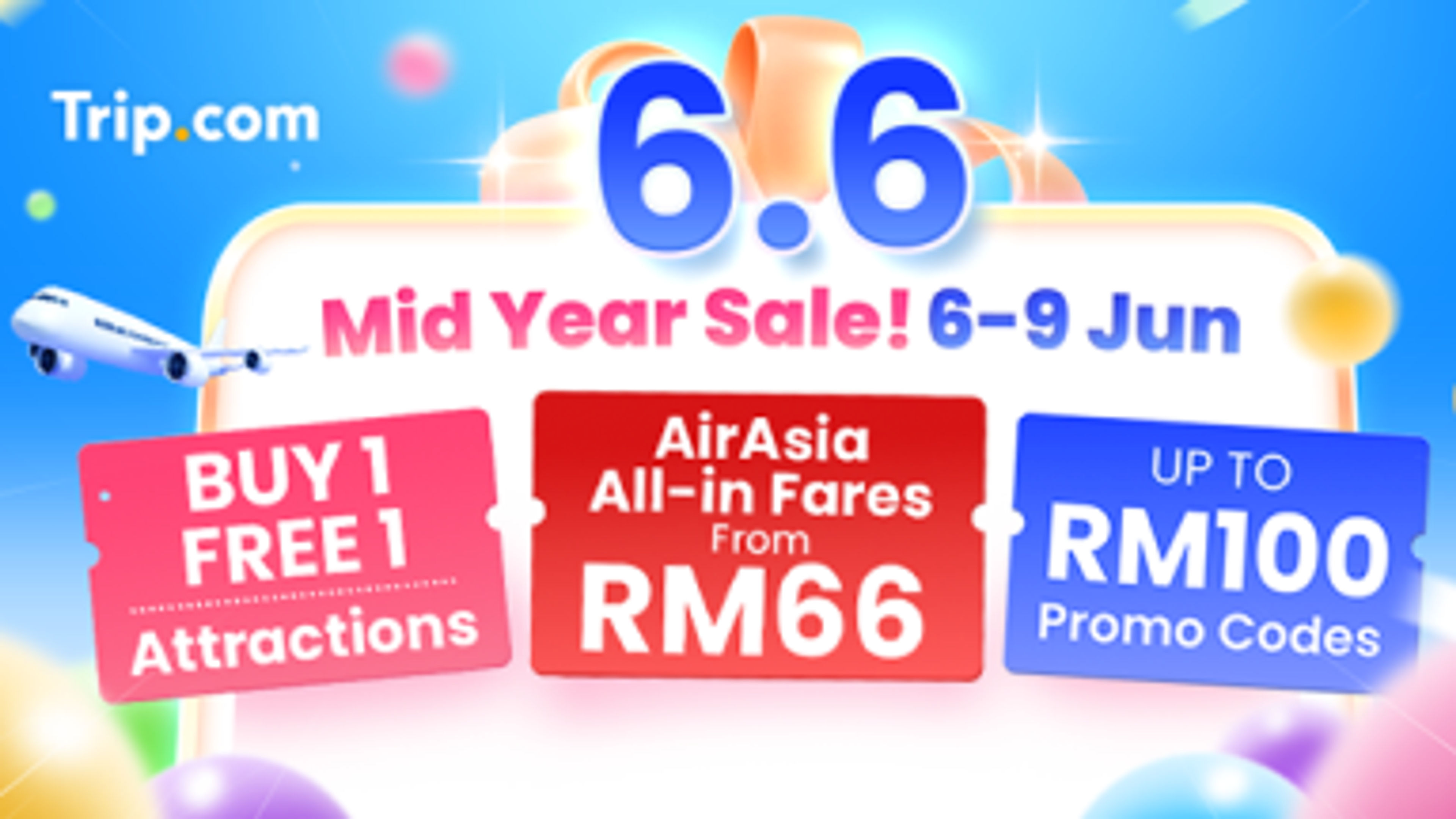 A banner image of Trip.com offer.