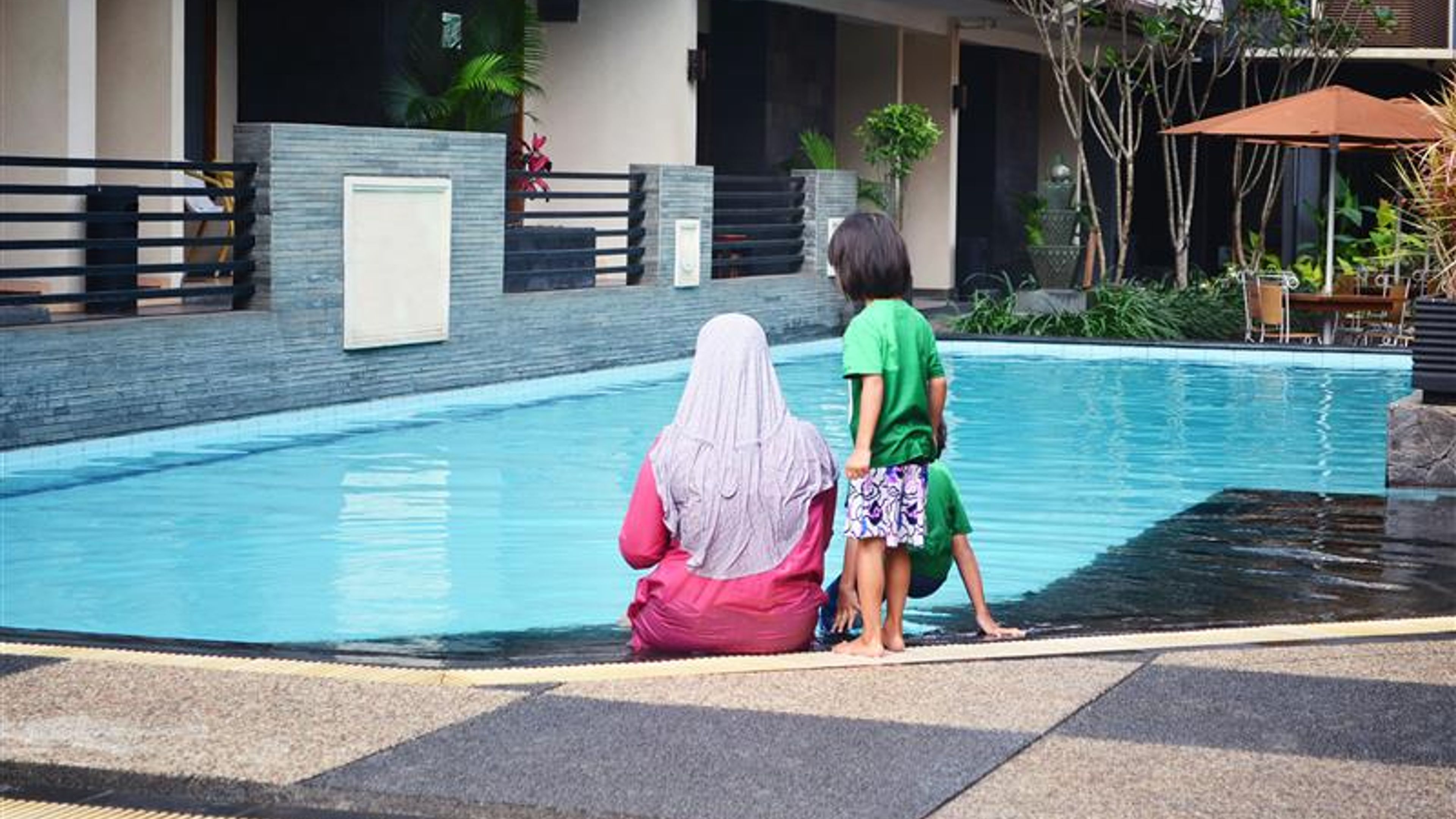 A family Enjoying holiday.