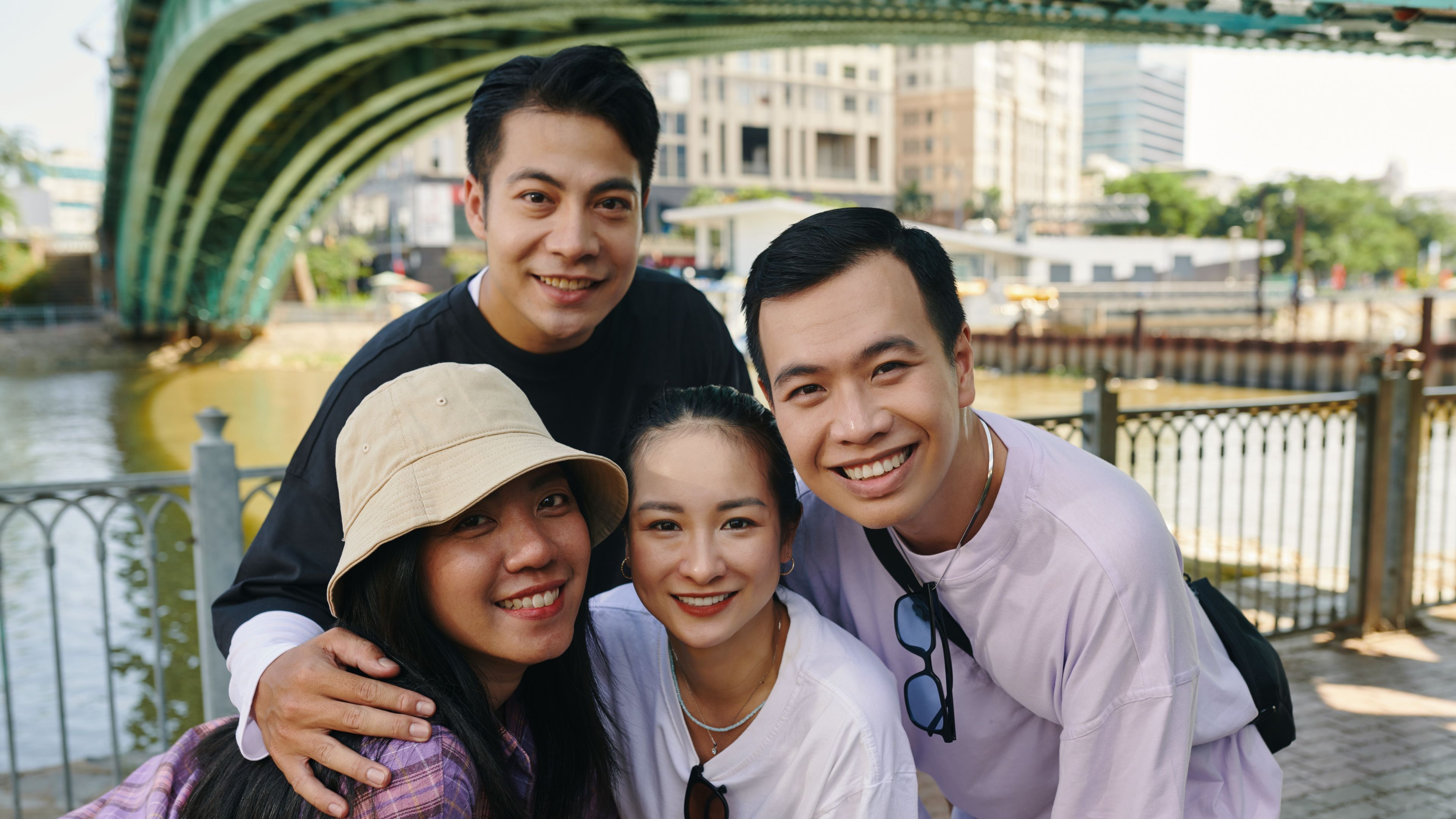 A group of friends on a vacation
