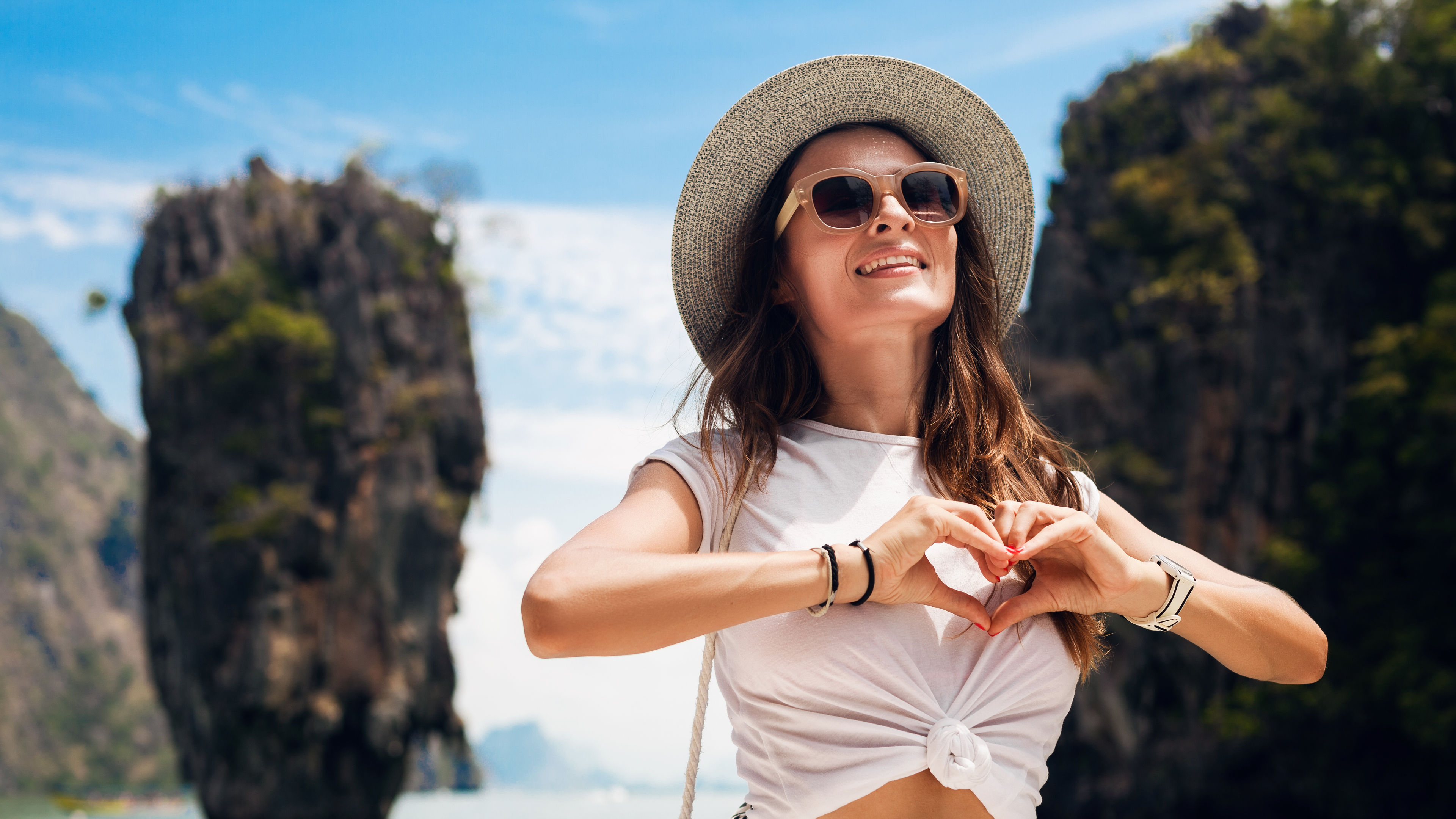Woman travelling