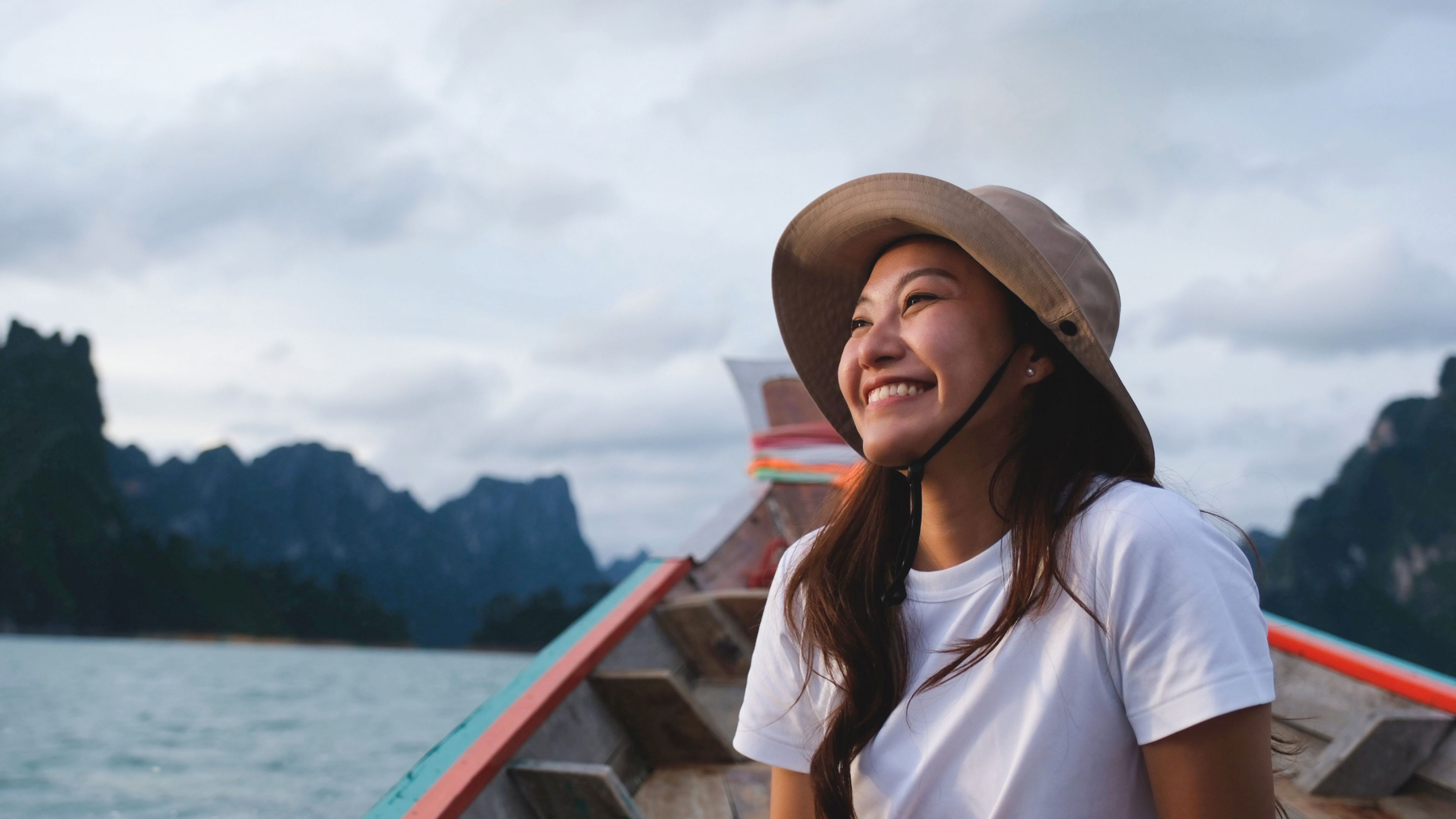Woman travelling