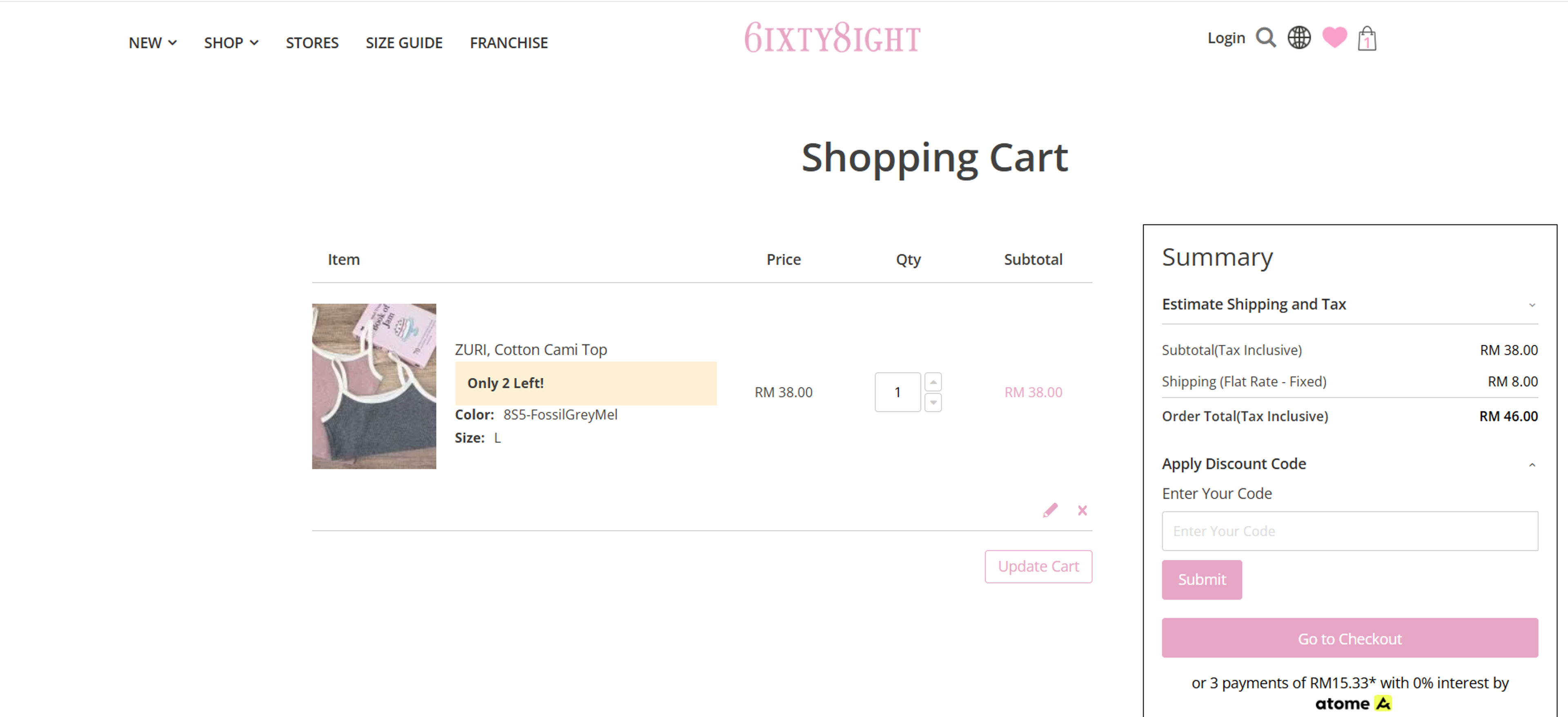 How to use Coupon for 6ixty8ight