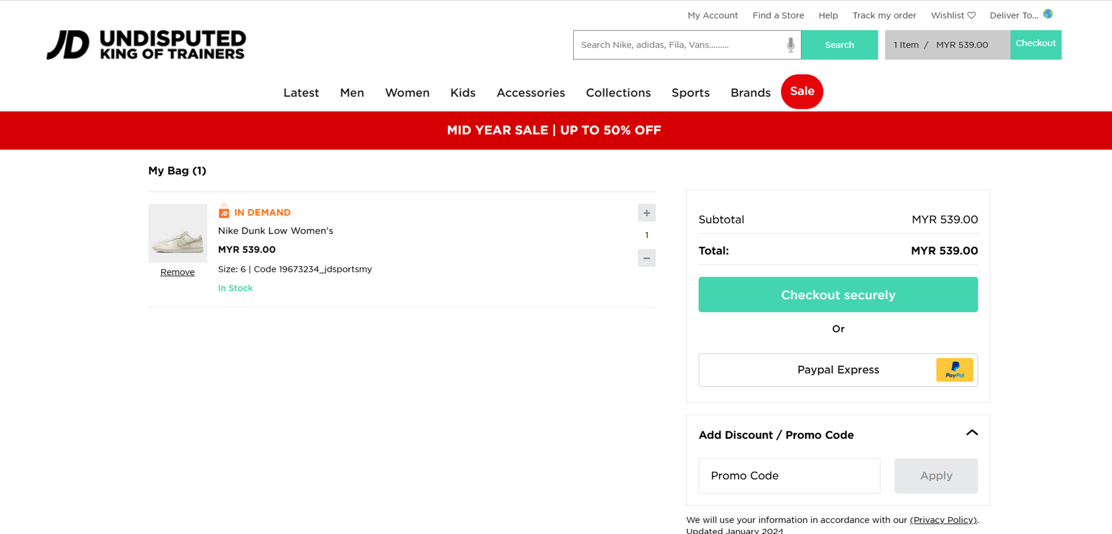 How to use coupon for JD Sports
