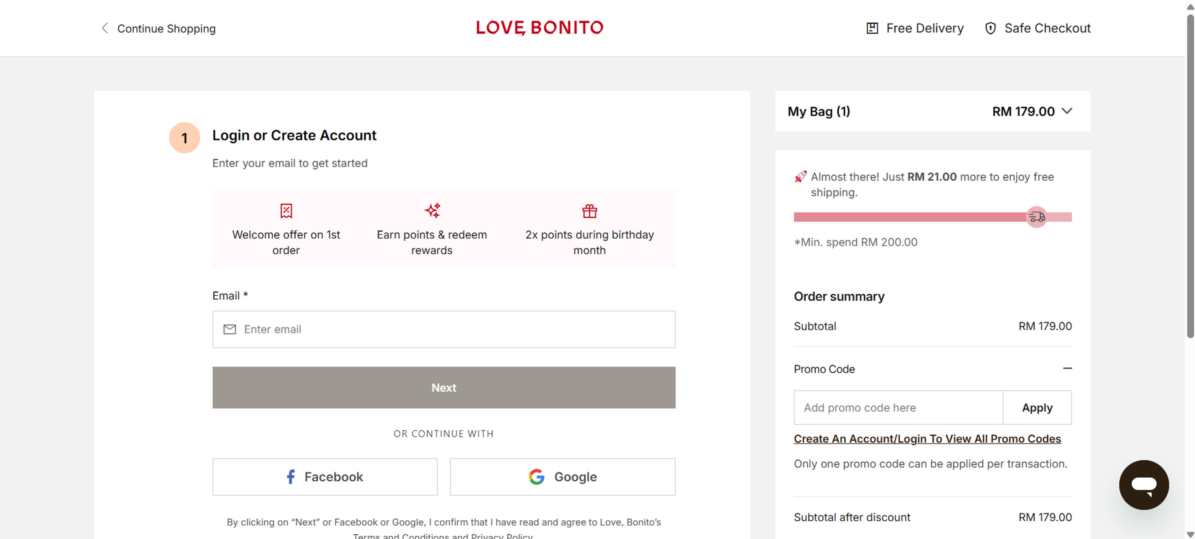 How to use Coupon for Love Bonito